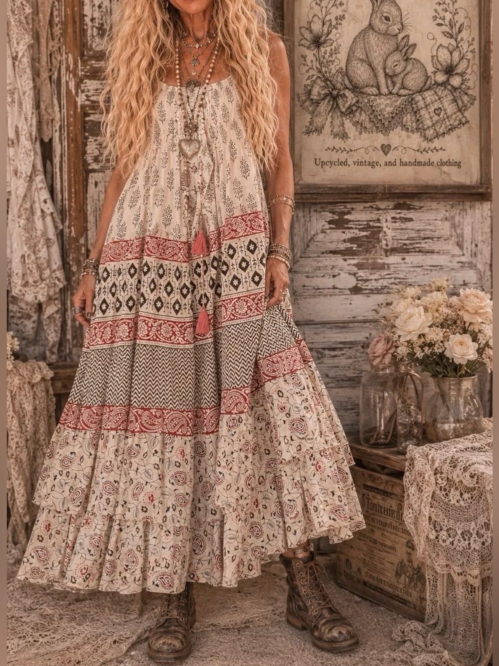NWT Jaded Gypsy Maxi Dress